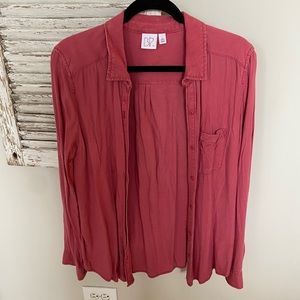 BP super soft button down in salmon